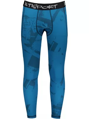 Jambiere sport pentru bărbați de premiu lung ALTISPORT VOJ/ALM079LEG01 ALBASTRU