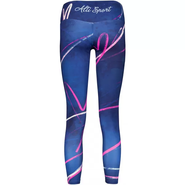  Premium pentru jambiere lungi pentru femei ALTISPORT VOJ/ALW082LEG01 ALBASTRU ÎNCHIS 