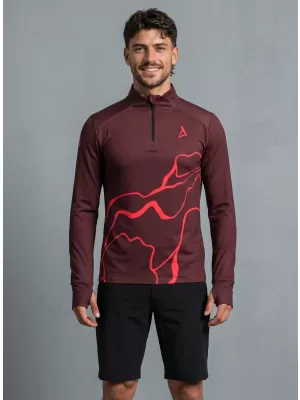 Panouri sportive pentru bărbați Premium Plus ALTISPORT VOJ/ALM073MI04 VIN ROȘU