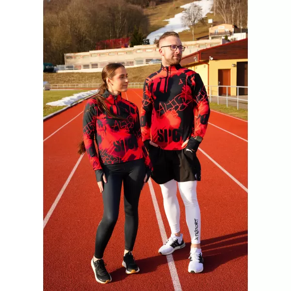  Panouri sportive pentru bărbați Premium Plus ALTISPORT VOJ/ALM076MI04 NEGRU/ROȘU 