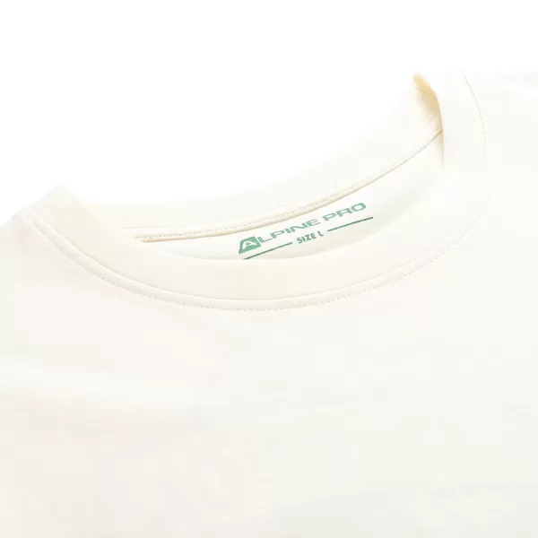  Tricou pentru bărbați din bumbac organic ALPINE PRO TERMES 2 BEJ 