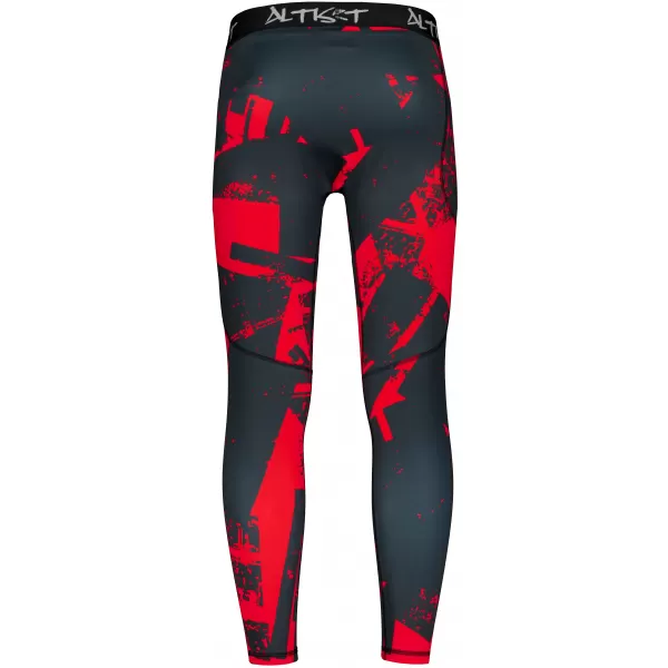  Jambiere sport pentru bărbați de premiu lung ALTISPORT VOJ/ALM079LEG01 NEGRU -D 