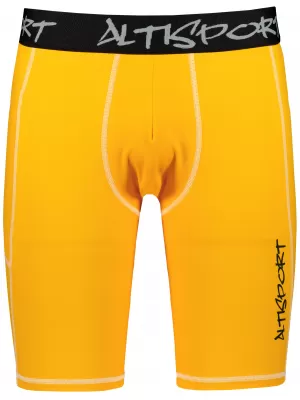 Jambiere sport pentru bărbați pe genunchii premium ALTISPORT VOJ/ALM000LEG02 PORTOCALE