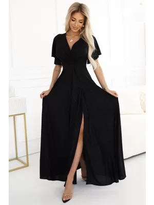 Rochie NUMOCO JENNIFER 581-1 NEGRU CU SCLIPICI