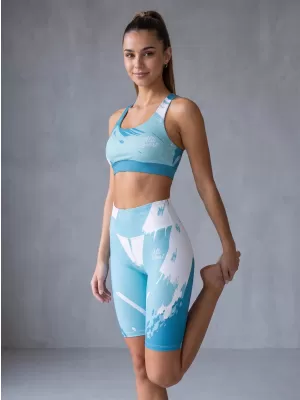 Jambiere pentru femei deasupra genunchilor premium ALTISPORT VOJ/ALW081LEG02 ALBASTRU
