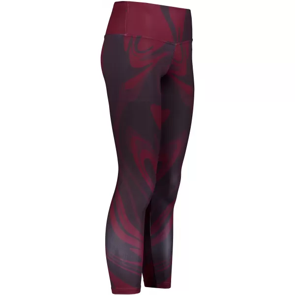  Premium pentru jambiere lungi pentru femei ALTISPORT VOJ/ALW072LEG01 VIN ROȘU 