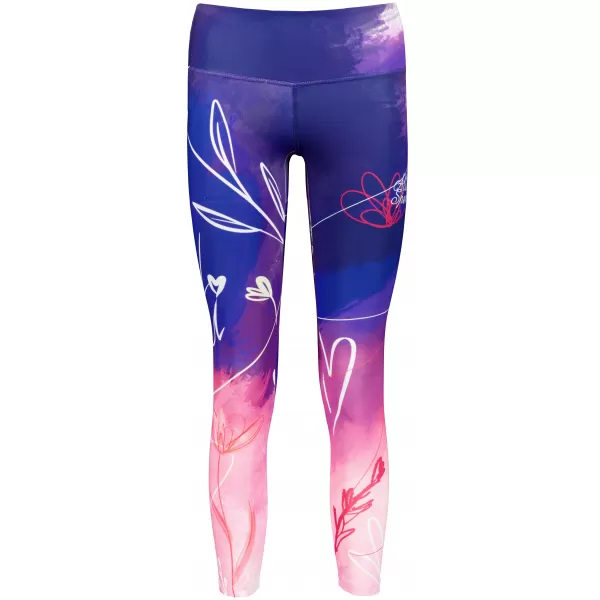  Premium pentru jambiere lungi pentru femei ALTISPORT VOJ/ALW083LEG01 VIOLET 