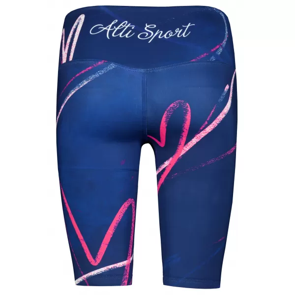  Jambiere pentru femei deasupra genunchilor premium ALTISPORT VOJ/ALW082LEG02 ALBASTRU ÎNCHIS 