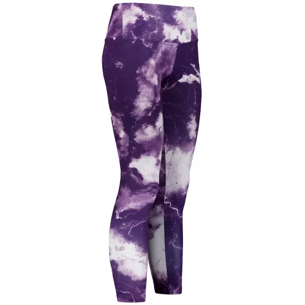  Premium pentru jambiere lungi pentru femei ALTISPORT VOJ/ALW066LEG01 ALB -VIOLET 