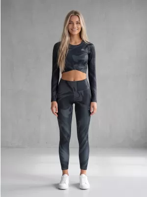 Premium pentru jambiere lungi pentru femei ALTISPORT VOJ/ALW072LEG01 NEGRU