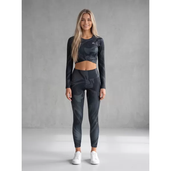  Premium pentru jambiere lungi pentru femei ALTISPORT VOJ/ALW072LEG01 NEGRU 