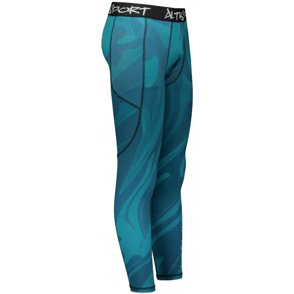  Jambiere sport pentru bărbați de premiu lung ALTISPORT VOJ/ALM072LEG01 KEROSEN 