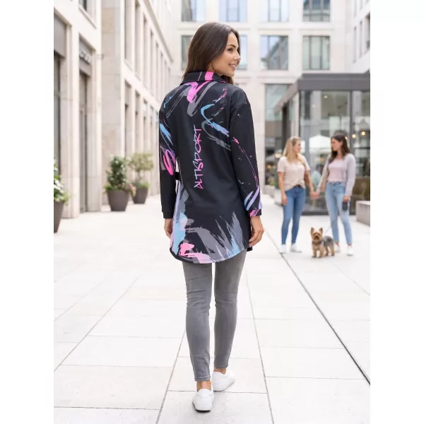  Geanta premium pentru femei pentru femei ALTISPORT VOJ/ALW074MI05 NEGRU -PINK 