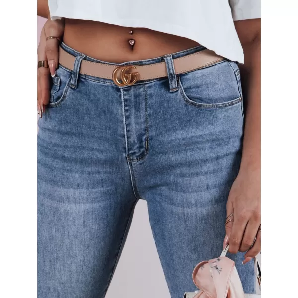  Pantalonii pentru doamne DSTREET SKINNTON UY2350 ALBASTRU 