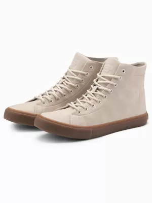 Pantofi pentru bărbați OMBRE OM-FOTH-0187 CREMĂ