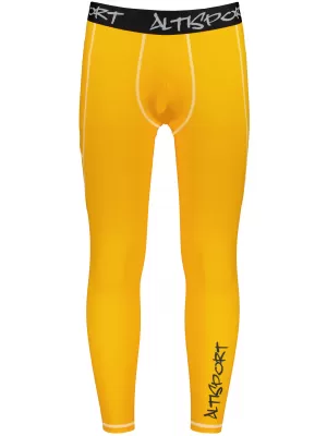 Jambiere sport pentru bărbați de premiu lung ALTISPORT VOJ/ALM000LEG01 PORTOCALE