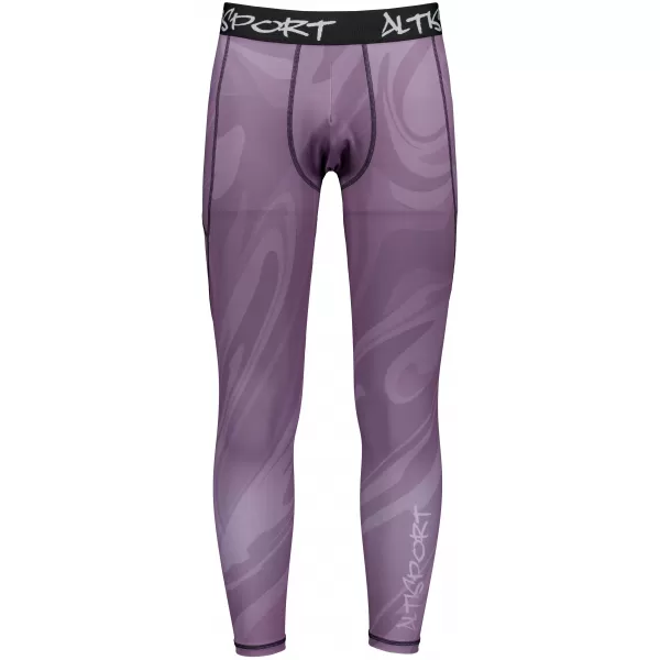  Jambiere sport pentru bărbați de premiu lung ALTISPORT VOJ/ALM072LEG01 VIOLET 