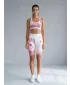 Jambiere pentru femei deasupra genunchilor premium ALTISPORT VOJ/ALW083LEG02 ALB -PINK