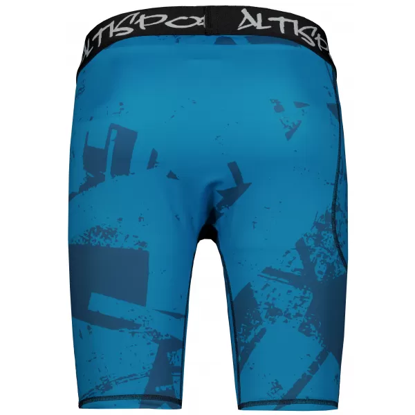  Jambiere sport pentru bărbați pe genunchii premium ALTISPORT VOJ/ALM079LEG02 ALBASTRU 