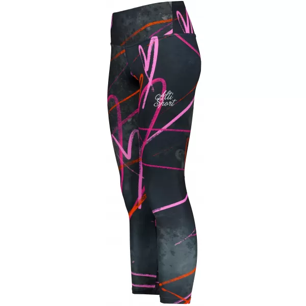  Premium pentru jambiere lungi pentru femei ALTISPORT VOJ/ALW082LEG01 NEGRU 