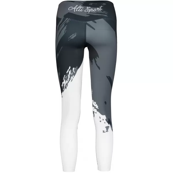  Premium pentru jambiere lungi pentru femei ALTISPORT VOJ/ALW081LEG01 NEGRU-CENUȘIU 
