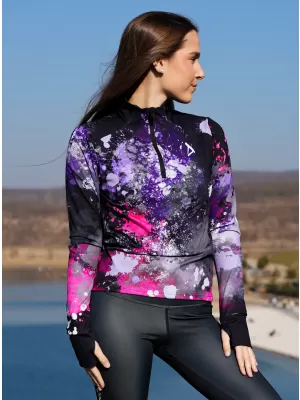 Panouri sportive pentru femei Premium Plus ALTISPORT VOJ/ALW055MI04 NEGRU -PINK