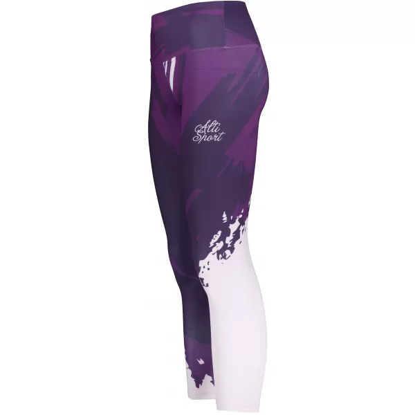  Premium pentru jambiere lungi pentru femei ALTISPORT VOJ/ALW081LEG01 PURPURIU ÎNCHIS 