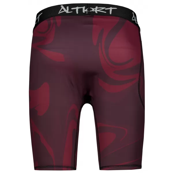  Jambiere sport pentru bărbați pe genunchii premium ALTISPORT VOJ/ALM072LEG02 VIN ROȘU 