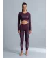 Premium pentru jambiere lungi pentru femei ALTISPORT VOJ/ALW072LEG01 VIN ROȘU
