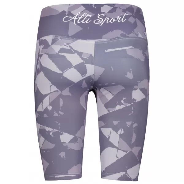  Jambiere pentru femei deasupra genunchilor premium ALTISPORT VOJ/ALW080LEG02 GRI-VIOLETĂ 