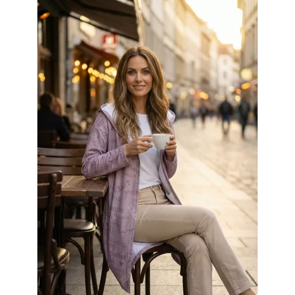  Premium de cardigan pentru femei ALTISPORT VOJ/ALW067MI07 VECHI ROZ 