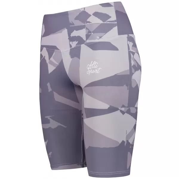  Jambiere pentru femei deasupra genunchilor premium ALTISPORT VOJ/ALW080LEG02 GRI-VIOLETĂ 