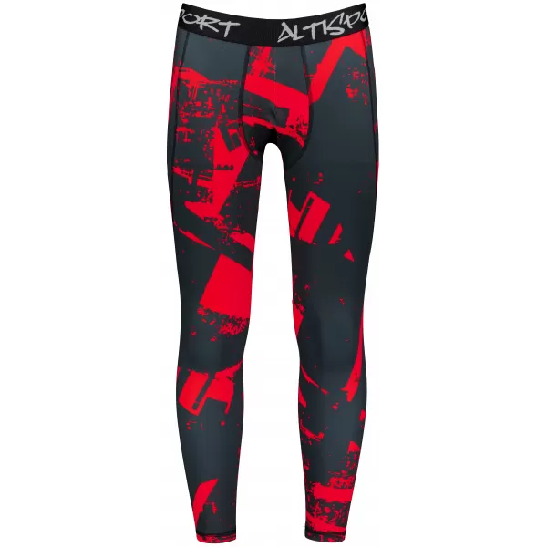  Jambiere sport pentru bărbați de premiu lung ALTISPORT VOJ/ALM079LEG01 NEGRU -D 