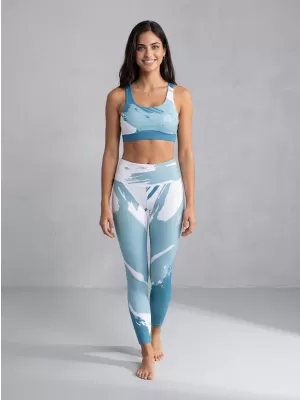 Premium pentru jambiere lungi pentru femei ALTISPORT VOJ/ALW081LEG01 ALBASTRU