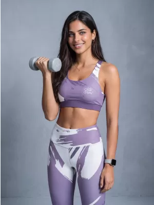 Premium pentru jambiere lungi pentru femei ALTISPORT VOJ/ALW081LEG01 VIOLET
