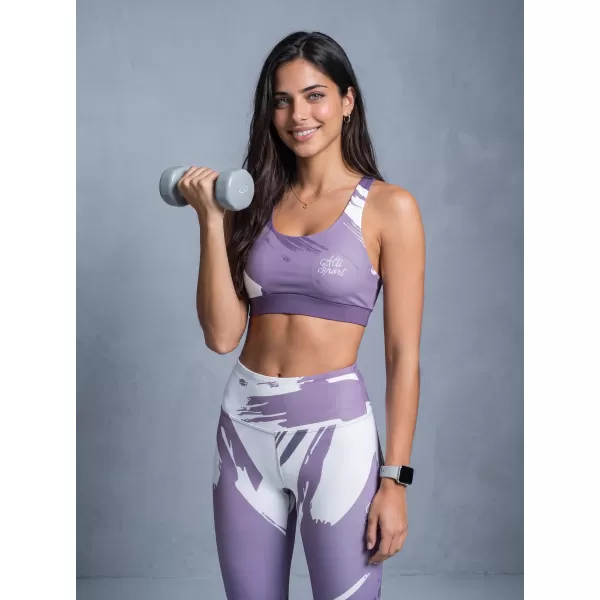  Premium pentru jambiere lungi pentru femei ALTISPORT VOJ/ALW081LEG01 VIOLET 