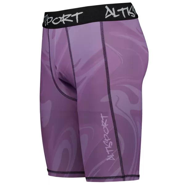  Jambiere sport pentru bărbați pe genunchii premium ALTISPORT VOJ/ALM072LEG02 VIOLET 