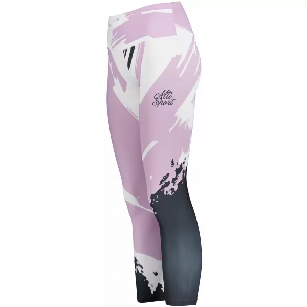  Premium pentru jambiere lungi pentru femei ALTISPORT VOJ/ALW081LEG01 ROZ-NEGRU 
