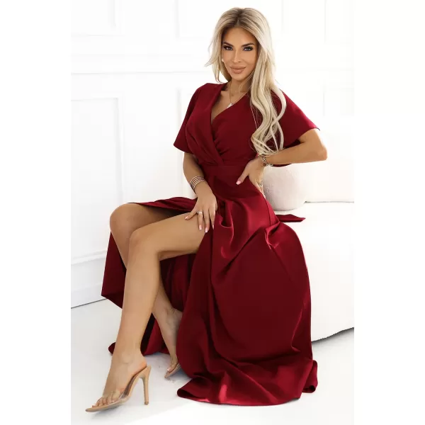  Rochie NUMOCO JENNIFER 581-2 BURGUNDIA 