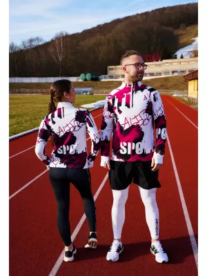Panouri sportive pentru bărbați Premium Plus ALTISPORT VOJ/ALM076MI04 ALB/ROȘU
