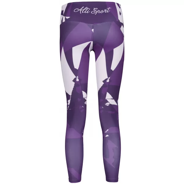  Premium pentru jambiere lungi pentru femei ALTISPORT VOJ/ALW080LEG01 PURPURIU ÎNCHIS 