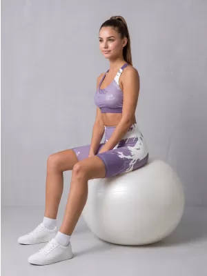 Jambiere pentru femei deasupra genunchilor premium ALTISPORT VOJ/ALW081LEG02 VIOLET