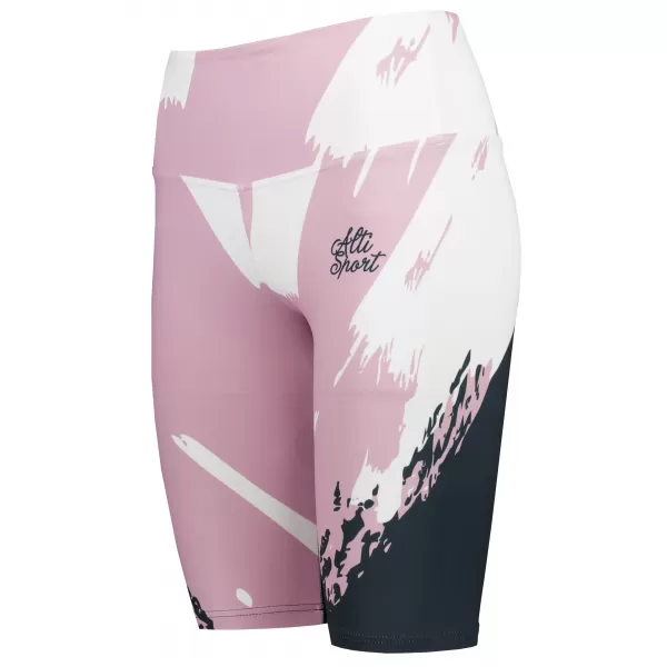  Jambiere pentru femei deasupra genunchilor premium ALTISPORT VOJ/ALW081LEG02 ROZ-NEGRU 