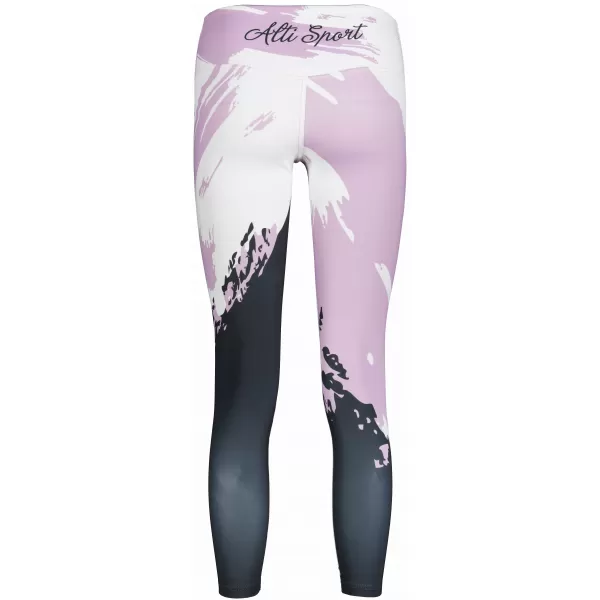  Premium pentru jambiere lungi pentru femei ALTISPORT VOJ/ALW081LEG01 ROZ-NEGRU 