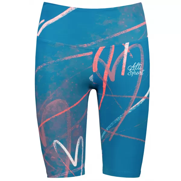  Jambiere pentru femei deasupra genunchilor premium ALTISPORT VOJ/ALW082LEG02 KEROSEN 