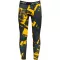 Jambiere sport pentru bărbați de premiu lung ALTISPORT VOJ/ALM079LEG01 NEGRU -YELLOW