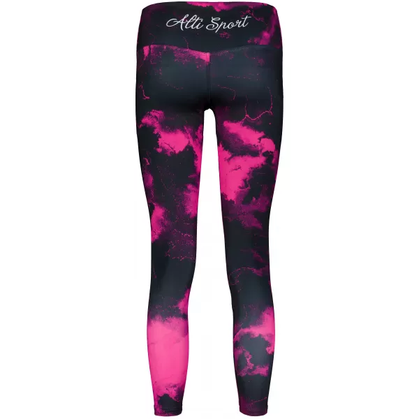  Premium pentru jambiere lungi pentru femei ALTISPORT VOJ/ALW066LEG01 NEGRU -PINK 