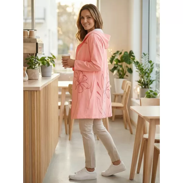  Cardigan premium pentru femei ALTISPORT VOJ/ALW075MI07 PIERSICĂ 