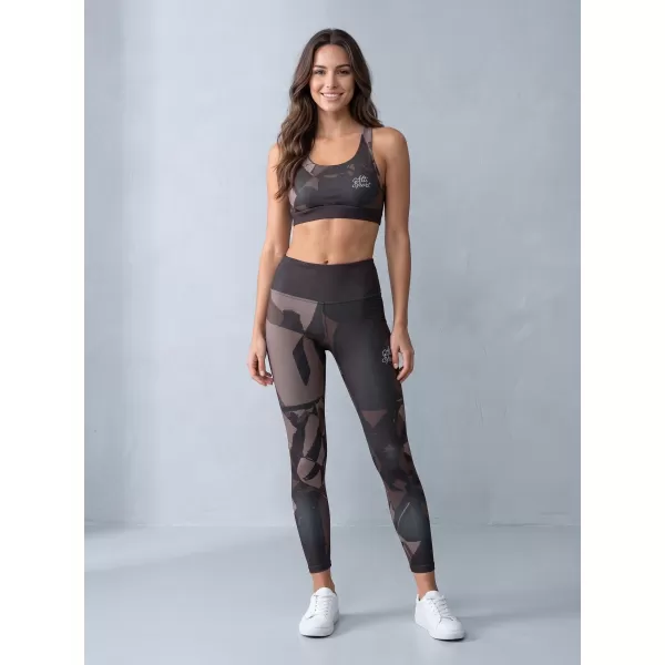  Premium pentru jambiere lungi pentru femei ALTISPORT VOJ/ALW080LEG01 MARO ÎNCHIS 