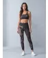 Premium pentru jambiere lungi pentru femei ALTISPORT VOJ/ALW080LEG01 MARO ÎNCHIS